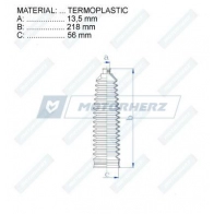 Пыльник рулевой рейки MOTORHERZ E T3R3 1440602706 RDZ0516MG - Изображение 2