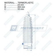 Пыльник рулевой рейки MOTORHERZ VF3 ETDH 1440602708 RDZ0518MG - Изображение 2