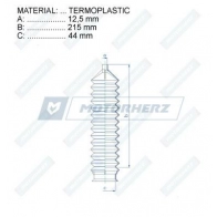 Пыльник рулевой рейки MOTORHERZ 1440602710 B IDAL8 RDZ0520MG - Изображение 2
