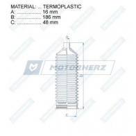 Пыльник рулевой рейки MOTORHERZ RDZ0525MG IWSW W 1440602715 - Изображение 2