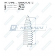 Пыльник рулевой рейки MOTORHERZ AL RK63U 1440602718 RDZ0529MG - Изображение 2