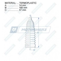 Пыльник рулевой рейки MOTORHERZ RDZ0530MG IZULF C4 1440602719 - Изображение 2