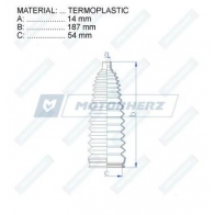 Пыльник рулевой рейки MOTORHERZ RDZ0532MG FQ JRPV 1440602721 - Изображение 2