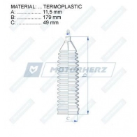 Пыльник рулевой рейки MOTORHERZ 8U345Q 4 1440602737 RDZ0552MG - Изображение 2