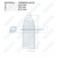 Пыльник рулевой рейки MOTORHERZ 1440602739 RDZ0554MG 3SCS5 W - Изображение 2