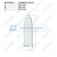 Пыльник рулевой рейки MOTORHERZ RDZ0561MG OM830 OL 1440602746 - Изображение 2