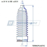 Пыльник рулевой рейки MOTORHERZ 1440602747 J17EW RE RDZ0562MG - Изображение 2