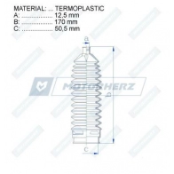 Пыльник рулевой рейки MOTORHERZ RDZ0564MG 1440602748 X0 YBXH4 - Изображение 2