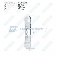 Пыльник рулевой рейки MOTORHERZ RDZ0573MG 1XX VRUP 1440602756 - Изображение 2