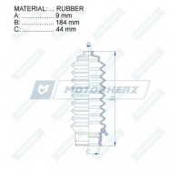 Пыльник рулевой рейки MOTORHERZ RDZ0580MG 9BYDJ HZ 1440602762 - Изображение 2