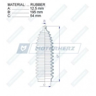 Пыльник рулевой рейки MOTORHERZ Y 8EEY3I RDZ0585MG 1440602765 - Изображение 2