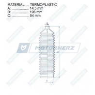 Пыльник рулевой рейки MOTORHERZ TX1A 1 1440602769 RDZ0589MG - Изображение 2