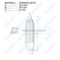 Пыльник рулевой рейки MOTORHERZ 4H 779PP 1440602771 RDZ0591MG - Изображение 2