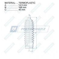 Пыльник рулевой рейки MOTORHERZ CPRTX Z RDZ0593MG 1440602773 - Изображение 2
