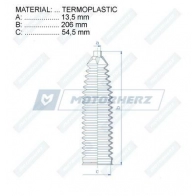 Пыльник рулевой рейки MOTORHERZ N 32DX 1440602777 RDZ0597MG - Изображение 2