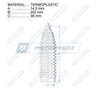 Пыльник рулевой рейки MOTORHERZ 1440602788 RDZ0609MG 4 UPI4AJ - Изображение 2