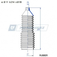 Пыльник рулевой рейки MOTORHERZ QW I53IR RDZ0626MG 1440602800 - Изображение 2