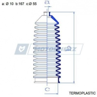 Пыльник рулевой рейки MOTORHERZ M T6YE 1440602801 RDZ0628MG - Изображение 2
