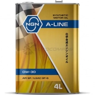 Моторное масло синтетическое A-LINE 0W-30 - 4 л NGN N 19U4 V182575111 1441195481