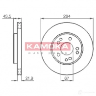 Тормозной диск KAMOKA 5908242609973 DF TF6 Mercedes E-Class (S124) 1 Универсал 2.0 E 200 T (1279) 136 л.с. 1993 – 1996 103362