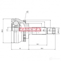 Шрус приводного вала, комплект KAMOKA 5908234614268 1657182 7 VH5A 6658