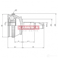 Шрус приводного вала, комплект KAMOKA 1657188 6690 5908234614367 H1V2W9 X