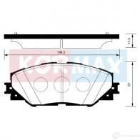 Тормозные колодки передние Toyota rav4 06- prius 12- KORMAX 1420592472 KBP086 0Y 6EU