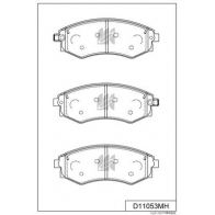 Тормозные колодки дисковые, комплект KASHIYAMA MU 35PQ D11053MH 1439897563