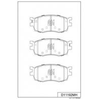 Тормозные колодки дисковые, комплект KASHIYAMA OMMY TF D11192MH Renault Megane (B9) 4 Хэтчбек 1.3 TCe 160 (B9NC) 163 л.с. 2018 – 2024