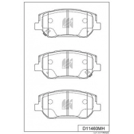 Тормозные колодки дисковые, комплект KASHIYAMA KZL F26 Hyundai Grandeur (IG) 6 Седан 3.0 GDI 261 л.с. 2016 – 2025 D11460MH