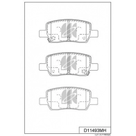 Тормозные колодки дисковые, комплект KASHIYAMA D11493MH Kia Sorento (MQ) 4 2020 – 2024 KX AIT
