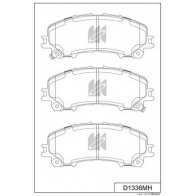 Тормозные колодки дисковые, комплект KASHIYAMA FO GJV D1336MH Nissan X-Trail (T32) 3 Кроссовер 2.0 (T32) 141 л.с. 2014 – 2024