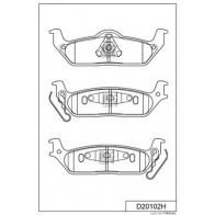 Тормозные колодки дисковые, комплект KASHIYAMA LL4I 5 D20102H Ford F-150
