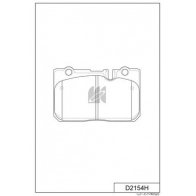 Тормозные колодки дисковые, комплект KASHIYAMA 3MH5 NU D2154H 1439897672