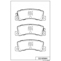 Тормозные колодки дисковые, комплект KASHIYAMA D2165MH Toyota Harrier (XU10) 1 Минивэн 3.0 4WD (MCU15) 223 л.с. 1998 – 2003 RLHV Z8Z