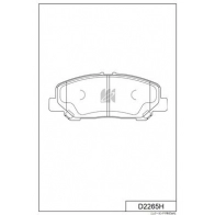 Тормозные колодки дисковые, комплект KASHIYAMA FZS ERZH D2265H 1439897680