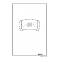 Тормозные колодки, дисковые, комплект KASHIYAMA C1 Q76L U0RH4LT Lexus ES (XV60) 6 Седан 3.5 350 (GSV60) 272 л.с. 2012 – наст. время D2302