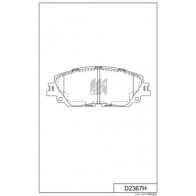 Тормозные колодки дисковые, комплект KASHIYAMA D2367H 1439897698 8WTR 8Q