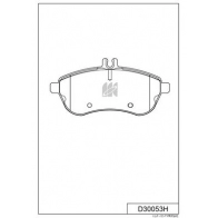 Тормозные колодки дисковые, комплект KASHIYAMA Mercedes C-Class (W204) 3 Седан 2.5 C 230 (2052) 204 л.с. 2007 – 2014 EPBQ7T O D30053H