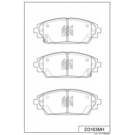 Тормозные колодки дисковые, комплект KASHIYAMA Mazda CX-3 (DM) 2 2019 – 2024 D3163MH 3 SZ3COS