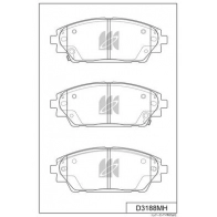 Тормозные колодки дисковые, комплект KASHIYAMA YOR MM3 Mazda CX-3 (DM) 2 2019 – 2024 D3188MH