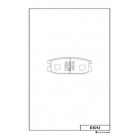 Тормозные колодки, дисковые, комплект KASHIYAMA D6013 EYM36 S MAB8RZ4 1420591668
