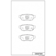 Тормозные колодки дисковые, комплект KASHIYAMA D6067MH Mitsubishi Lancer 9 (CS3A) Седан 1.6 (CS3A) 105 л.с. 2000 – 2007 IDDRAU E