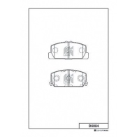 Тормозные колодки, дисковые, комплект KASHIYAMA MZ2 CHHJ D6084 Mitsubishi L200 3 (K7T, K6T) Пикап 2.5 TD 4WD 99 л.с. 1996 – 2007 TCGYKX