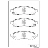 Тормозные колодки дисковые, комплект KASHIYAMA Mitsubishi L200 4 (KB4T) Пикап 2.5 DiD (KA4T) 136 л.с. 2005 – 2015 D6141MH 6 DFN2