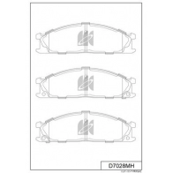 Тормозные колодки дисковые, комплект KASHIYAMA Nissan Navara (D22) 1 Пикап 2.4 150 л.с. 1997 – 2004 D7028MH GL 2MC