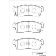 Тормозные колодки дисковые, комплект KASHIYAMA D9088M A2 P0F 1439897792