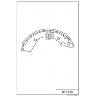 Комплект тормозных колодок KASHIYAMA XODNG YW K11238 Kia Picanto (JA) 3 Хэтчбек 1.2 MPI 84 л.с. 2020 – 2025
