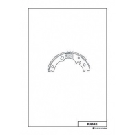 Тормозные колодки ручника, комплект KASHIYAMA K4443 1420592176 0C4BG6W V3ZH SS