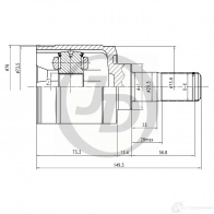 ШРУС JD JCN0182 1420590930 139 7BK